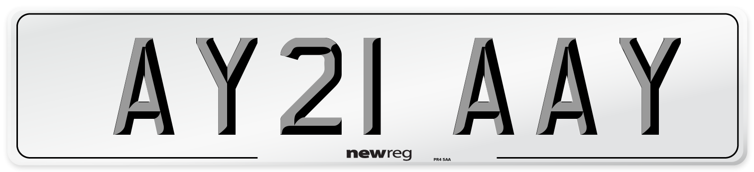 AY21 AAY Number Plate from New Reg